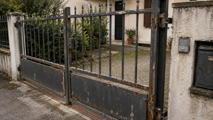 Cancello in ferro vecchio o arrugginito: quando ripararlo, restaurarlo o sostituirlo