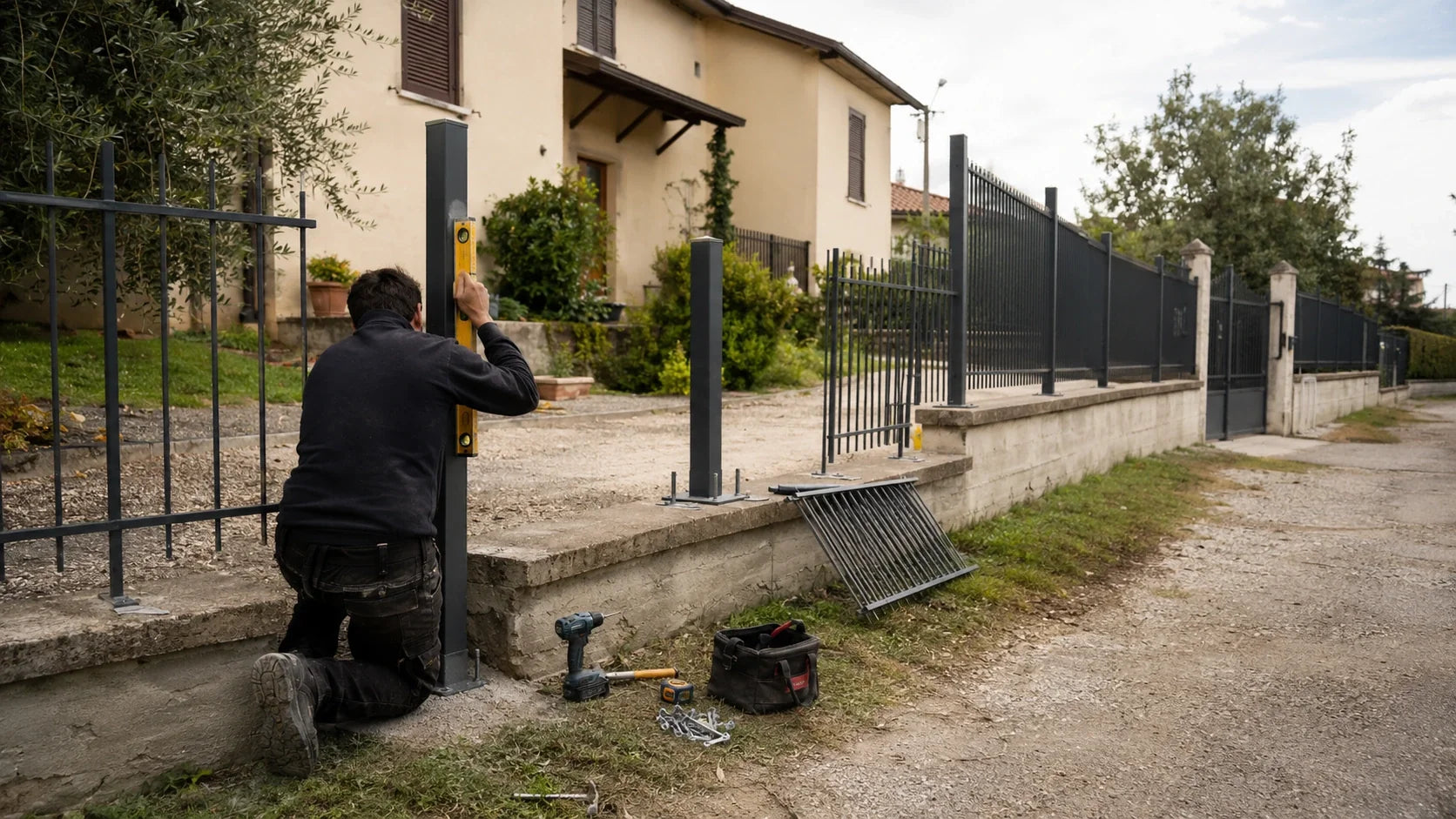 Quanto incide la posa su una recinzione metallica: perché non conta solo il prezzo al metro